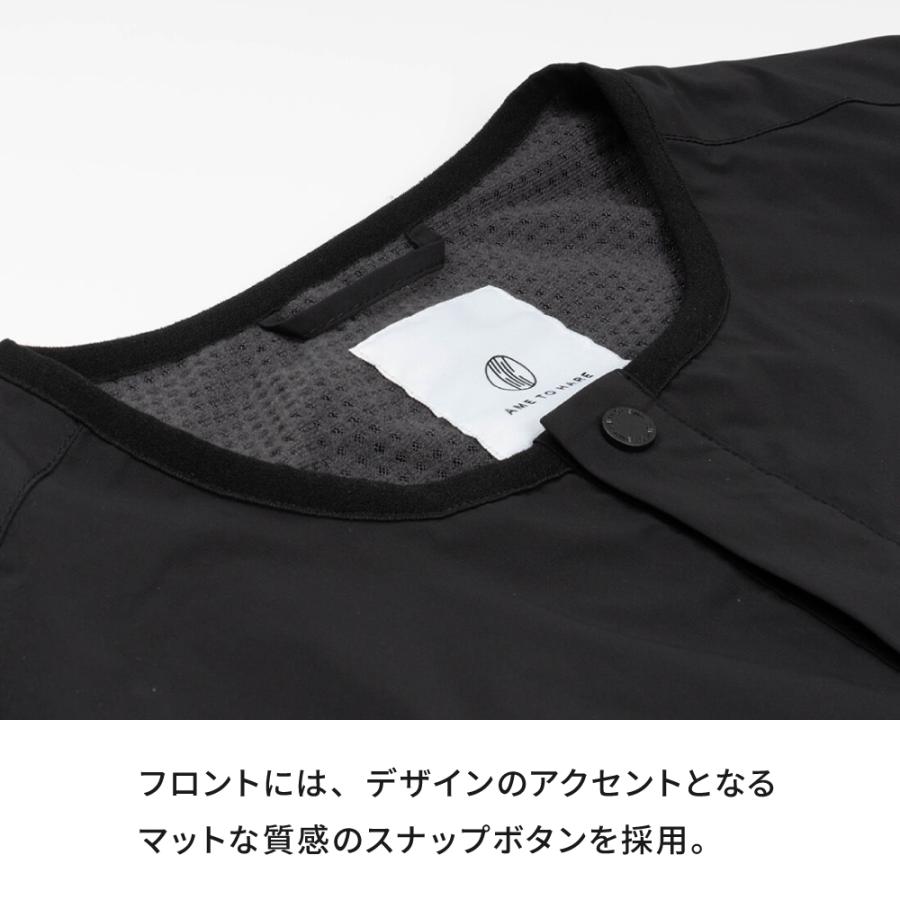 インナーダウン メンズ カーディガン ジャンパー アウター 軽量 薄手 ノーカラー ジャケット コート 秋 冬 ボタン AH-1012 ノーカラーウォームジャケットM | AME TO HARE | 13