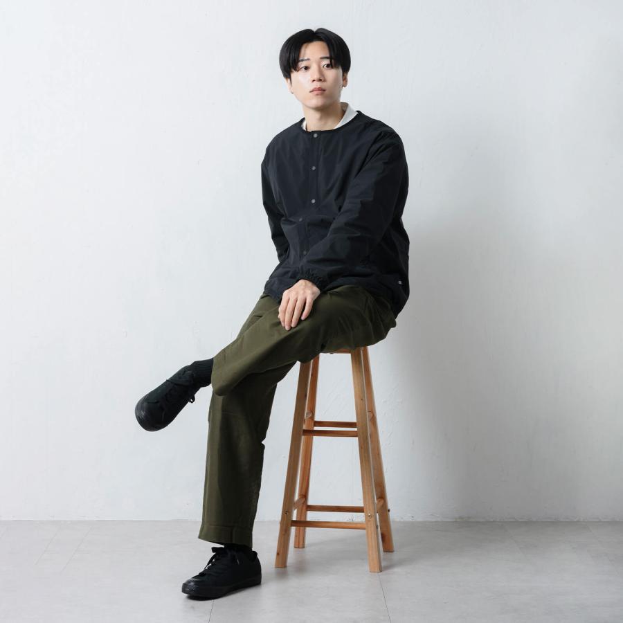 インナーダウン メンズ カーディガン ジャンパー アウター 軽量 薄手 ノーカラー ジャケット コート 秋 冬 ボタン AH-1012 ノーカラーウォームジャケットM | AME TO HARE | 07