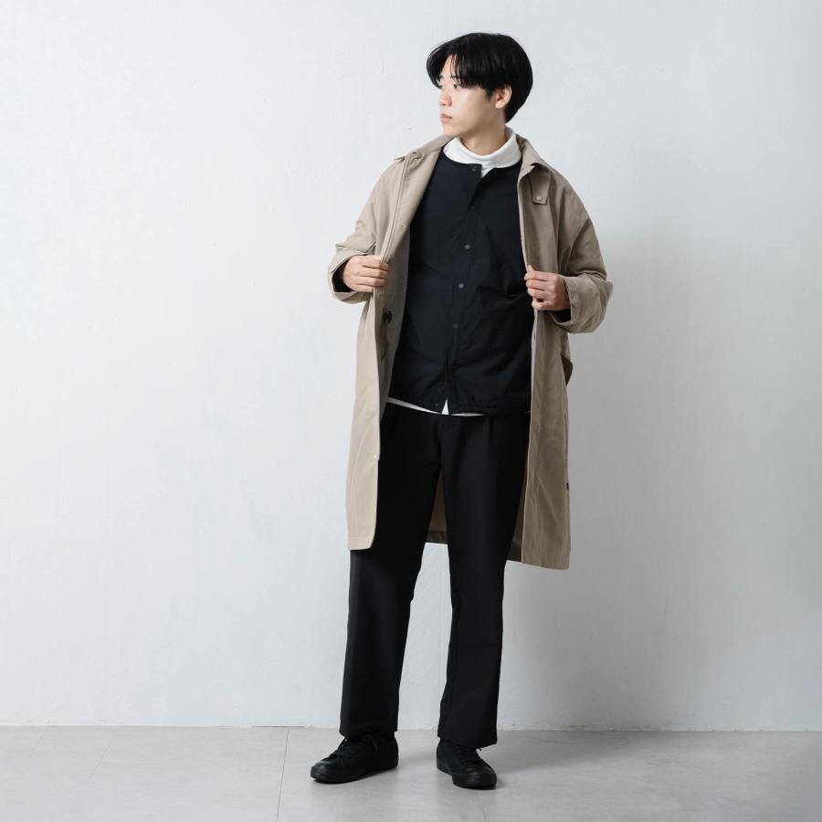 インナーダウン メンズ カーディガン ジャンパー アウター 軽量 薄手 ノーカラー ジャケット コート 秋 冬 ボタン AH-1012 ノーカラーウォームジャケットM | AME TO HARE | 08