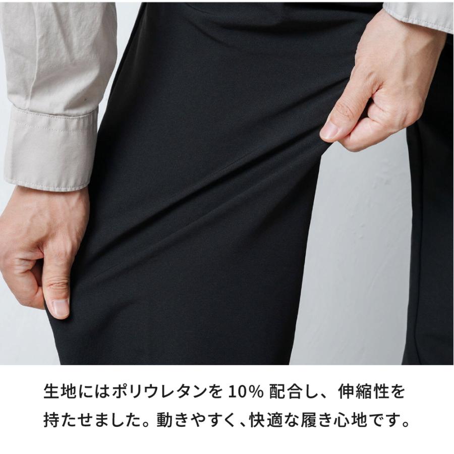 メンズ スラックス 暖かい 裏起毛 裏起毛パンツ パンツ 秋冬 防風 保温 オフィス 通勤 アウトドア ゴルフ ハイキング 洗える AH-1014 ウォームワイドスラックス | AME TO HARE | 12