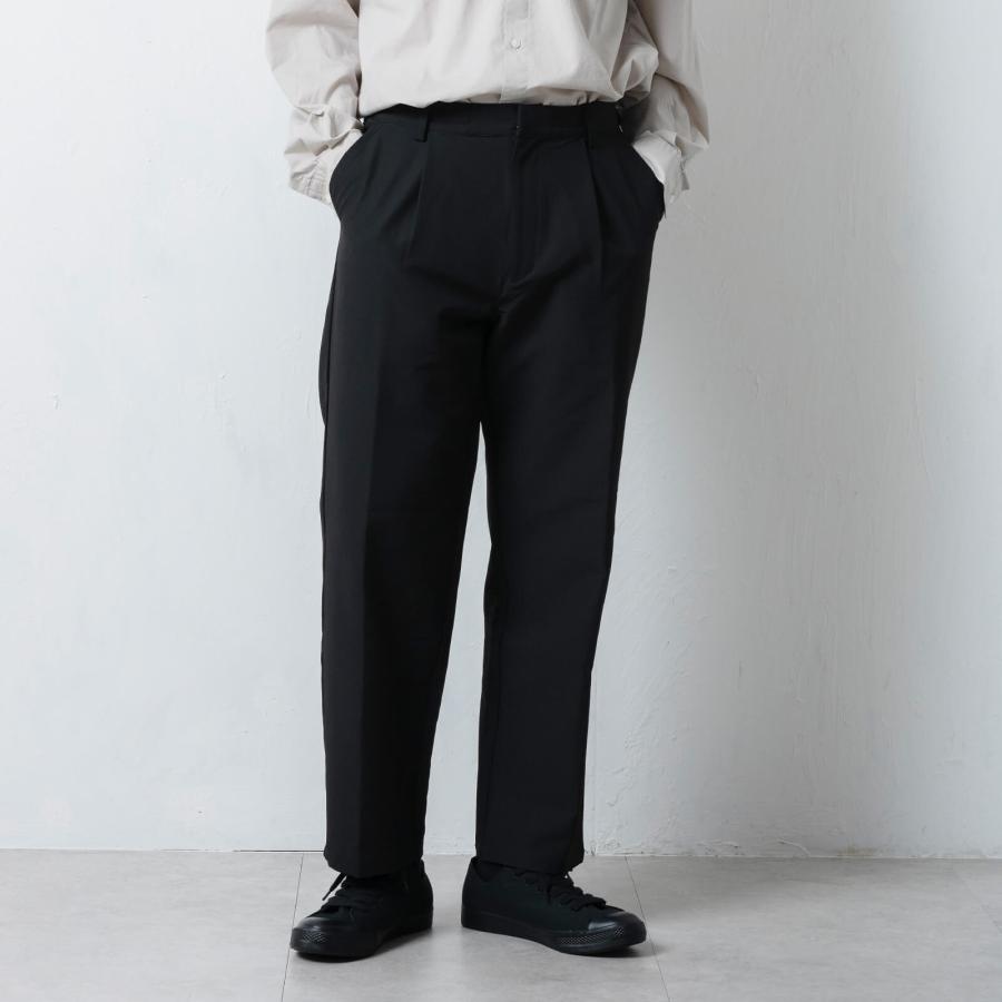 メンズ スラックス 暖かい 裏起毛 裏起毛パンツ パンツ 秋冬 防風 保温 オフィス 通勤 アウトドア ゴルフ ハイキング 洗える AH-1014 ウォームワイドスラックス | AME TO HARE | 13