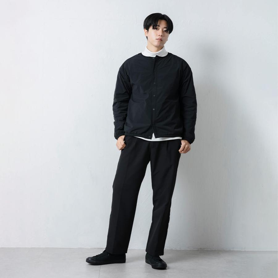 メンズ スラックス 暖かい 裏起毛 裏起毛パンツ パンツ 秋冬 防風 保温 オフィス 通勤 アウトドア ゴルフ ハイキング 洗える AH-1014 ウォームワイドスラックス | AME TO HARE | 04