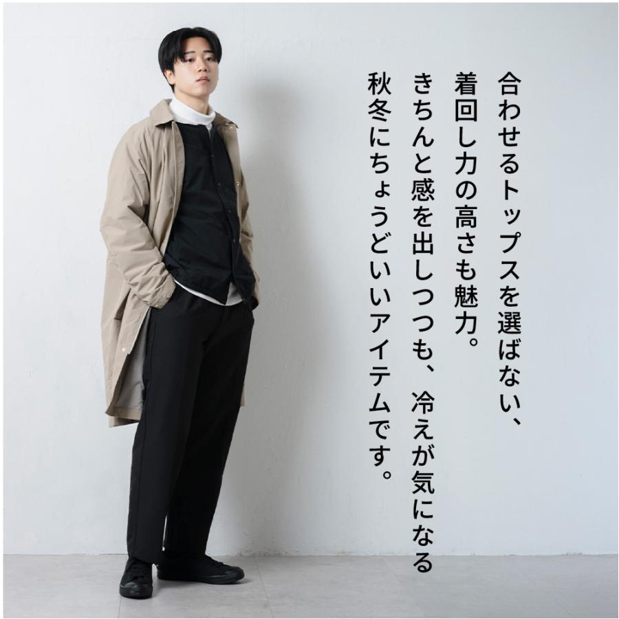 メンズ スラックス 暖かい 裏起毛 裏起毛パンツ パンツ 秋冬 防風 保温 オフィス 通勤 アウトドア ゴルフ ハイキング 洗える AH-1014 ウォームワイドスラックス | AME TO HARE | 09