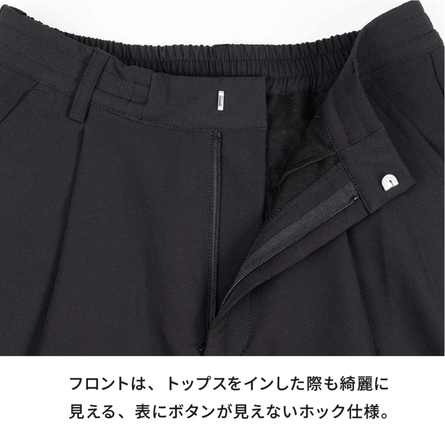 メンズ スラックス 暖かい 裏起毛 裏起毛パンツ パンツ 秋冬 防風 保温 オフィス 通勤 アウトドア ゴルフ ハイキング 洗える AH-1014 ウォームワイドスラックス | AME TO HARE | 10