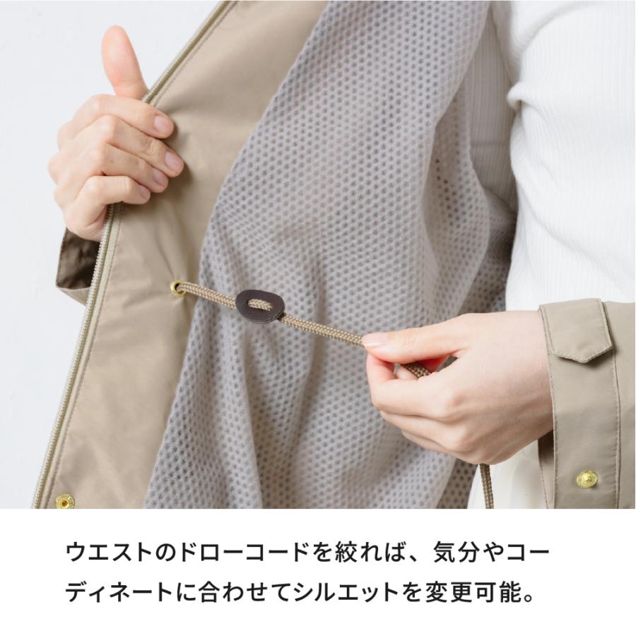 モッズコート 裏ボア レディース 冬 防寒 防水 コート レディース アウター ロング 冬 フード付き 防風 裏起毛 レインコート AH-1016 ウォームフーデットコート | カジメイク | 16