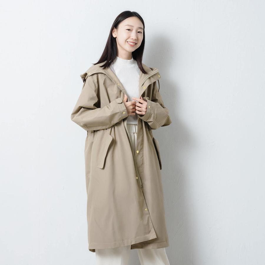 モッズコート 裏ボア レディース 冬 防寒 防水 コート レディース アウター ロング 冬 フード付き 防風 裏起毛 レインコート AH-1016 ウォームフーデットコート | カジメイク | 09