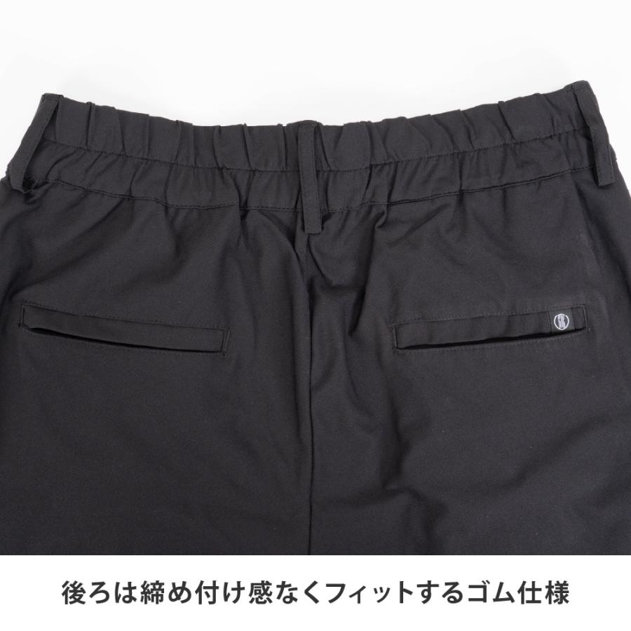 ワイドパンツ レディース  タックパンツ きれいめ ストレッチ 速乾 イージーケア スリット 涼しい カジュアル 美脚 股上深め デイリーワイドパンツ AH-1019 | AME TO HARE | 09