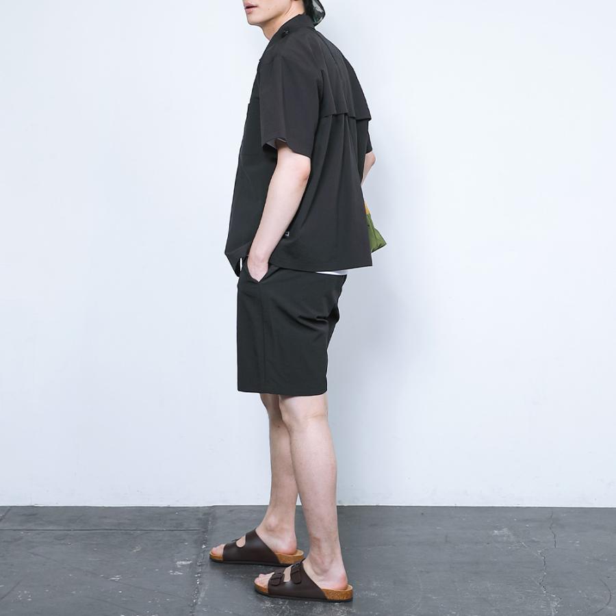 ハーフパンツ メンズ ショートパンツ 短パン 夏 ゆったり ウエストゴム セットアップ対応 無地 ズボン ボトムス ドライタッチエアーハーフパンツ AH-1023 | AME TO HARE | 11