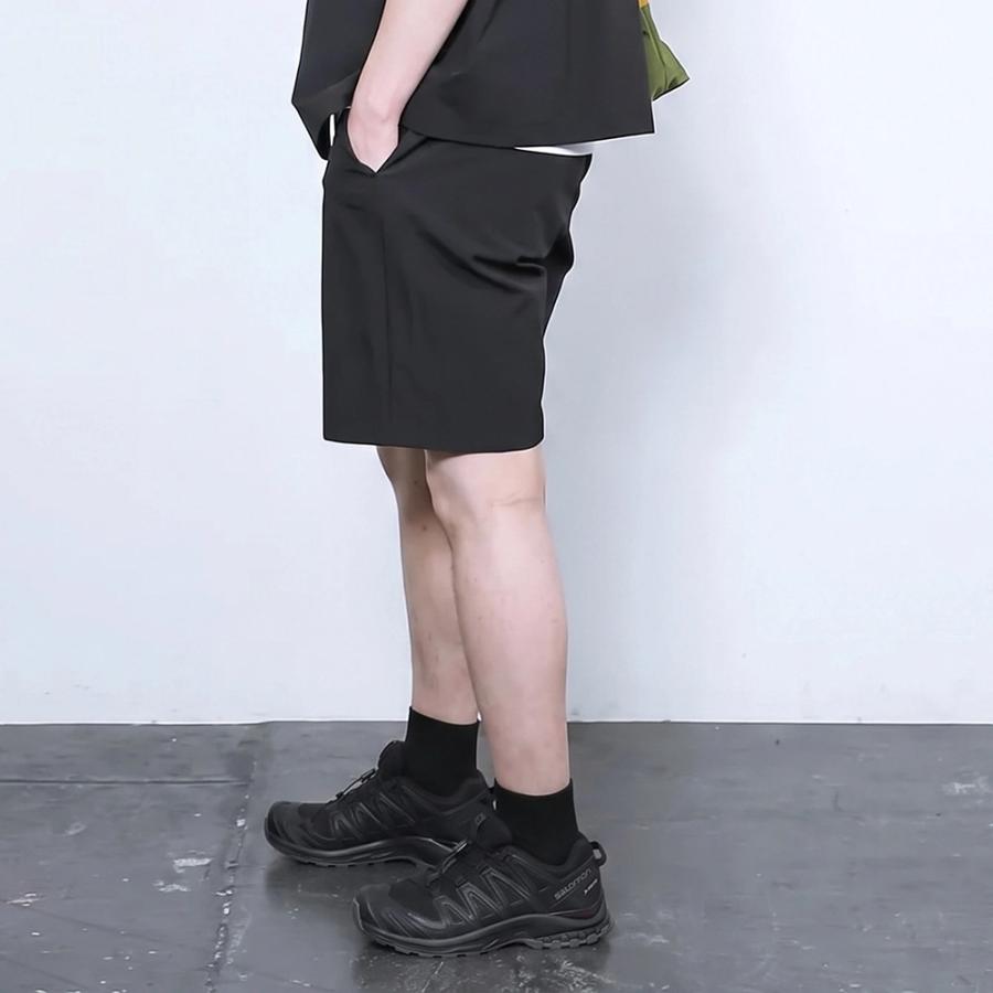 ハーフパンツ メンズ ショートパンツ 短パン 夏 ゆったり ウエストゴム セットアップ対応 無地 ズボン ボトムス ドライタッチエアーハーフパンツ AH-1023 | AME TO HARE | 11