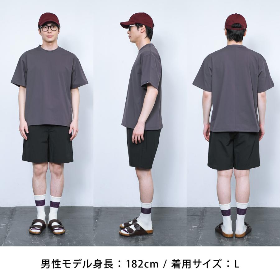ハーフパンツ メンズ ショートパンツ 短パン 夏 ゆったり ウエストゴム セットアップ対応 無地 ズボン ボトムス ドライタッチエアーハーフパンツ AH-1023 | AME TO HARE | 12