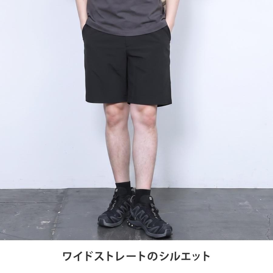 ハーフパンツ メンズ ショートパンツ 短パン 夏 ゆったり ウエストゴム セットアップ対応 無地 ズボン ボトムス ドライタッチエアーハーフパンツ AH-1023 | AME TO HARE | 05