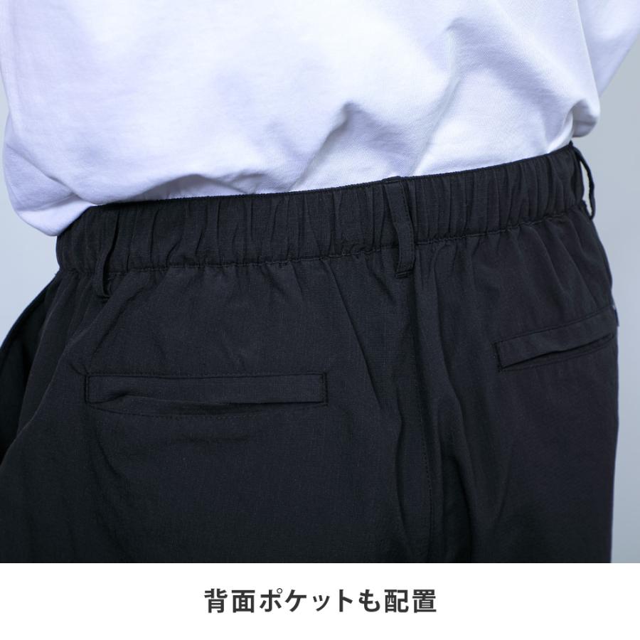 ハーフパンツ メンズ ショートパンツ 短パン 夏 ゆったり ウエストゴム セットアップ対応 無地 ズボン ボトムス ドライタッチエアーハーフパンツ AH-1023 | AME TO HARE | 07