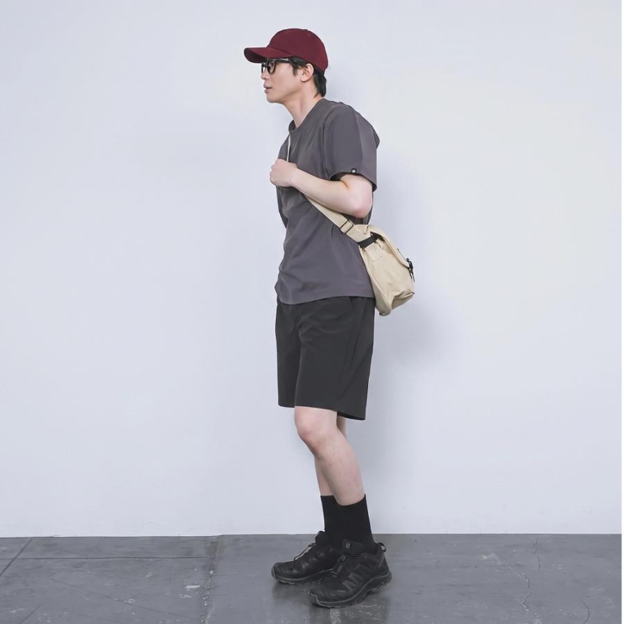 ハーフパンツ メンズ ショートパンツ 短パン 夏 ゆったり ウエストゴム セットアップ対応 無地 ズボン ボトムス ドライタッチエアーハーフパンツ AH-1023 | AME TO HARE | 09