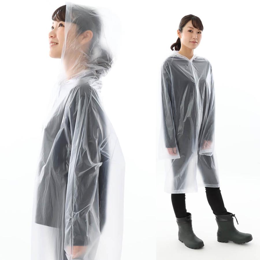 レインコート メンズ カッパ 雨具 安い 大人用 子供用 キッズ ジュニア レディース 防水 PVC フェス アウトドア ポケットレインコート 1222 | カジメイク | 02