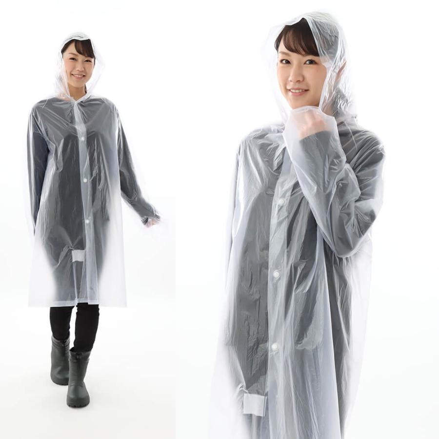 レインコート メンズ カッパ 雨具 安い 大人用 子供用 キッズ ジュニア レディース 防水 PVC フェス アウトドア ポケットレインコート 1222 | カジメイク | 03
