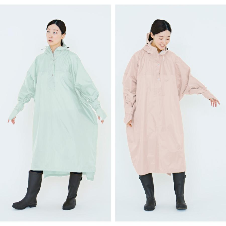 レインポンチョ レインコート 自転車 リュック ロング レディース メンズ 送迎 防水 ママ おしゃれ 通学 通勤 カッパ 雨具 ハイポンチョ 3340 | カジメイク | 18
