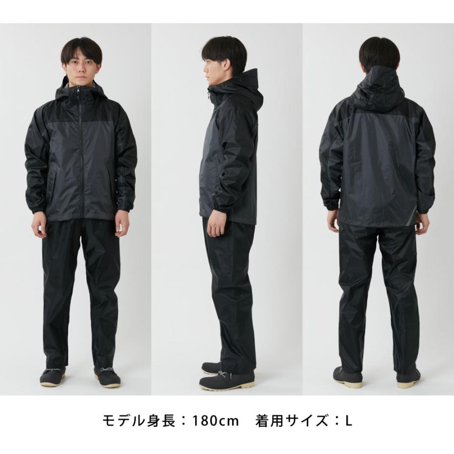 カジメイク レインウェア 上下 メンズ レディース レインスーツ 軽量