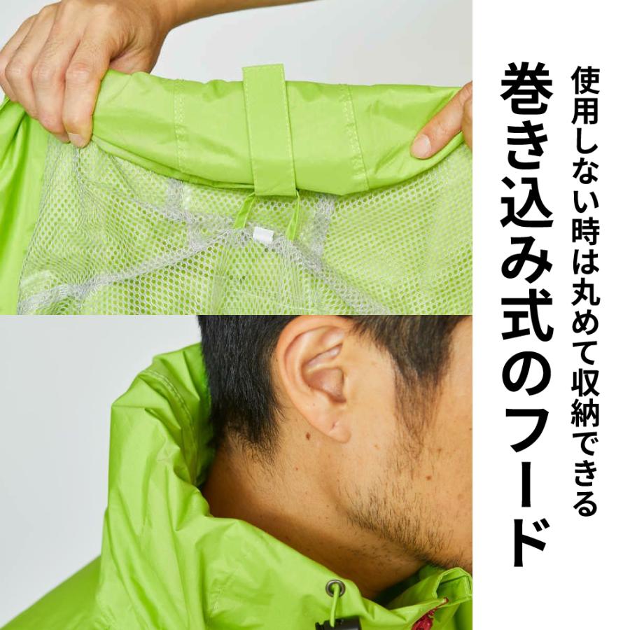レインウェア メンズ レインウエア ゴルフ 上下 雨具 バイク 自転車 カッパ 3Dエクストラレインスーツ 3440 | カジメイク | 11