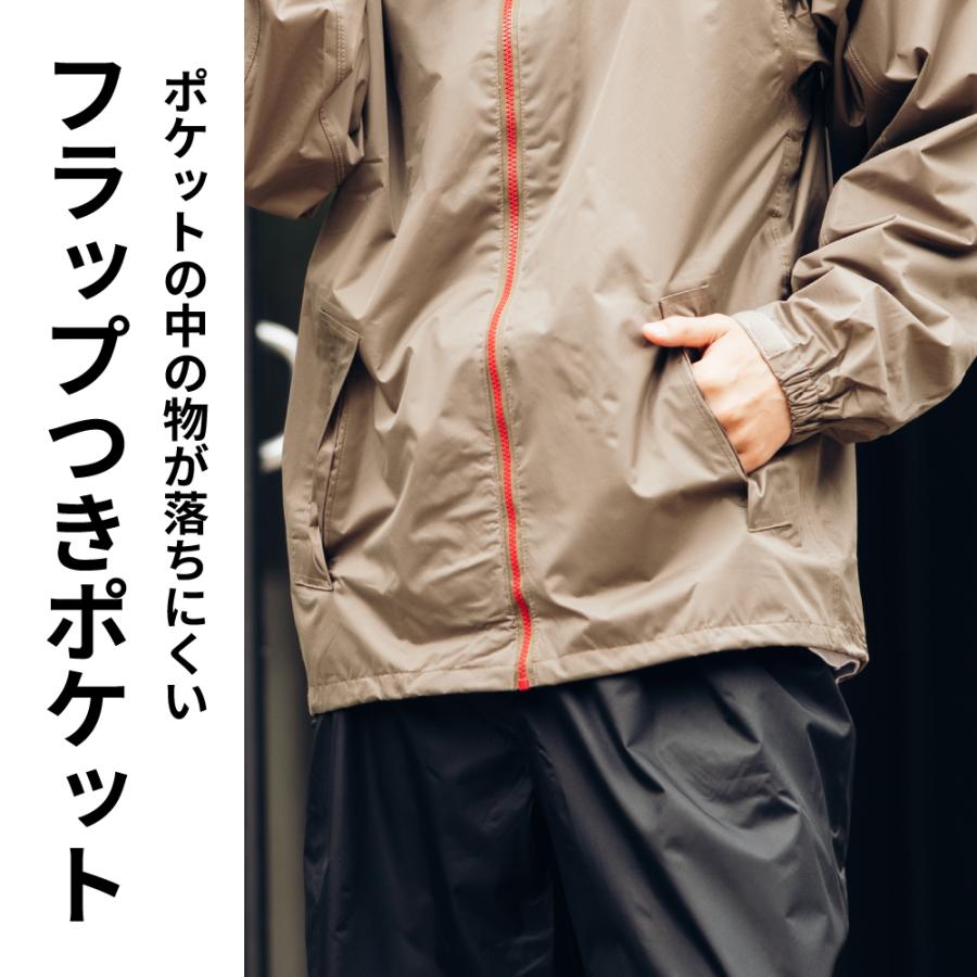 レインウェア メンズ レインウエア ゴルフ 上下 雨具 バイク 自転車 カッパ 3Dエクストラレインスーツ 3440 | カジメイク | 12