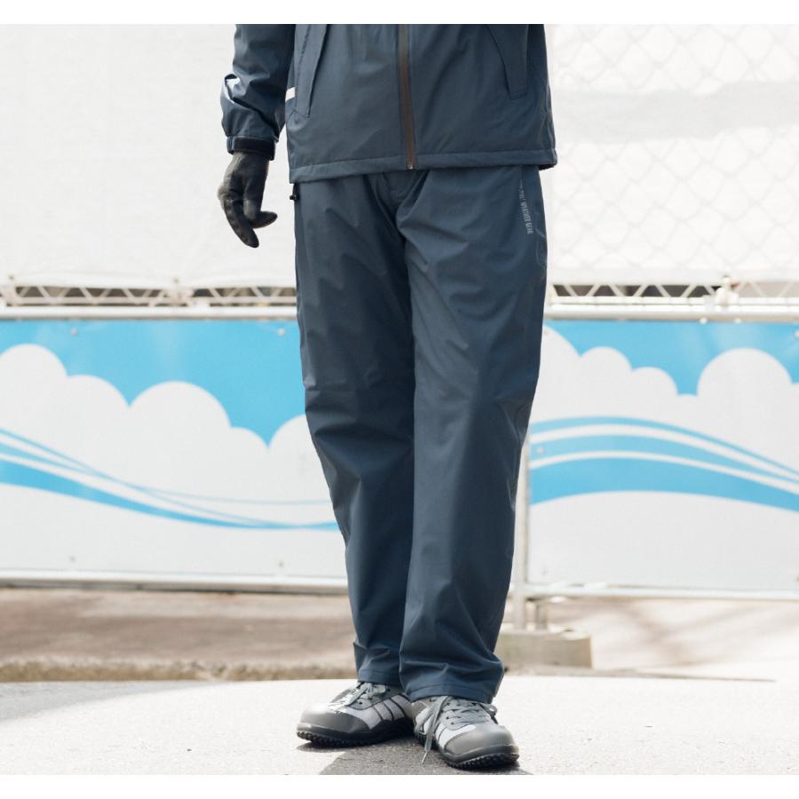 レインパンツ メンズ レディース 裏起毛 保温 防水 防寒パンツ ストレッチ 雨具 合羽 通勤 通学 自転車 アウトドア 5451 全天候ウォームパンツ | カジメイク | 18