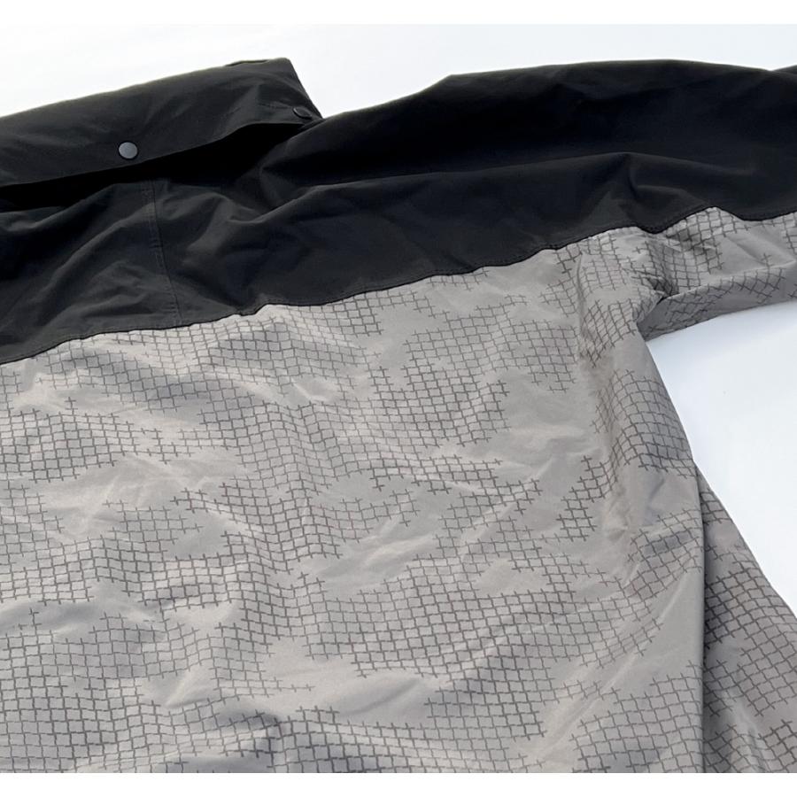 レインジャケット メンズ レディース レインウェア 防水 保温 防寒 ストレッチ 雨具 合羽 通勤 通学 アウトドア 5452 全天候プリントウォームジャケット | カジメイク | 19