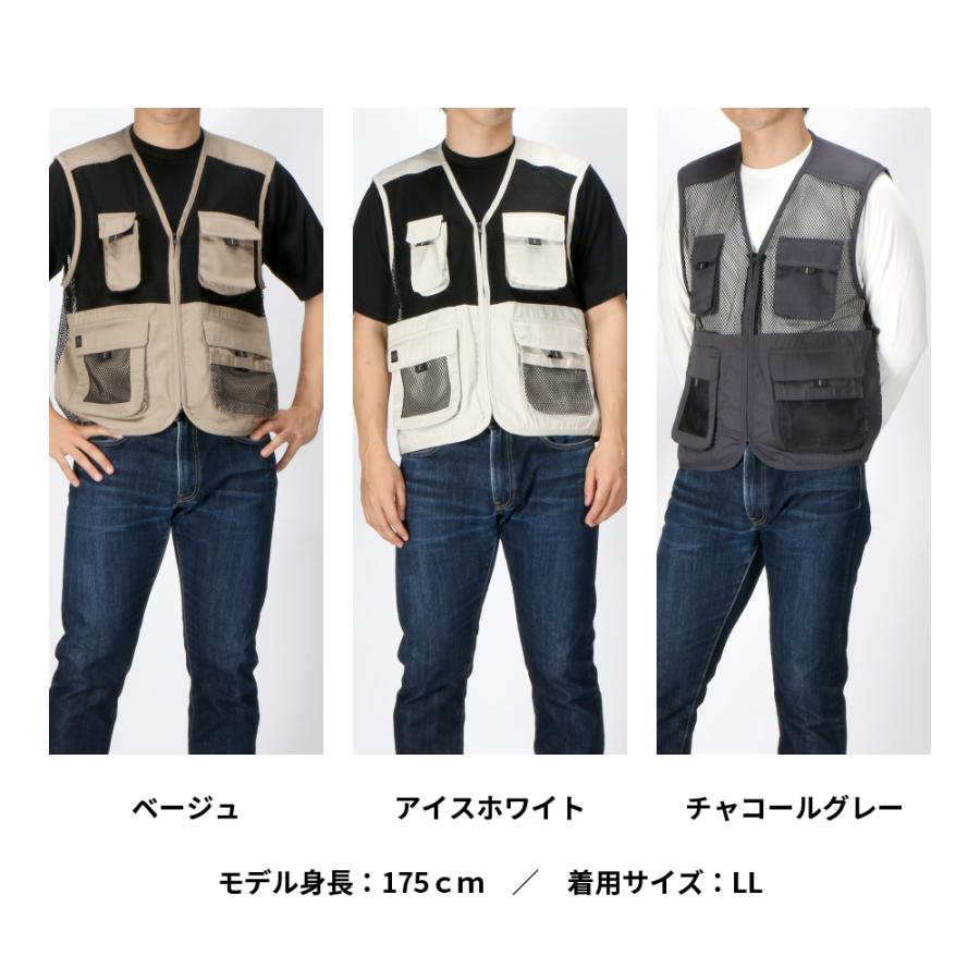 メッシュベスト メンズ ポケット付 作業用 作業服 作業着 農業 仕事 日用大工 Diy レディース ベスト T Cメッシュベスト 6628 カジメイク公式 ワーカービー 通販 Yahoo ショッピング