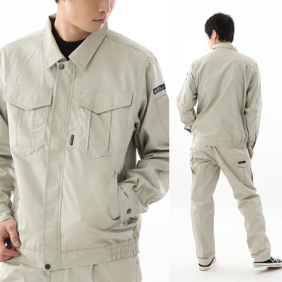 作業服 作業着 オールシーズン ジャンパー メンズ 長袖 ユニフォーム 農業 ブルゾン 制服 仕事 仕事着 日用大工 Ｔ/Ｃブルゾン 6800 | カジメイク | 12