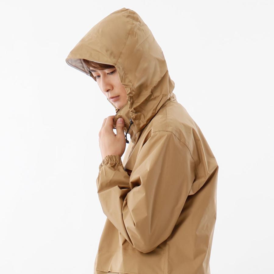 レインウェア メンズ 上下 透湿 防水 カッパ 雨具 レインスーツ 登山 ゴルフ バイク 自転車 男女兼用 エントラント使用レインスーツ 7200 | カジメイク | 16
