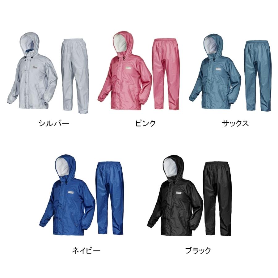 レインスーツ 上下 レインウェア メンズ レディース 防水 透湿 軽量 カッパ 雨具 登山 ゴルフ アウトドア 自転車 男女兼用 エントラント使用レインスーツ2 7250｜workerbee｜17