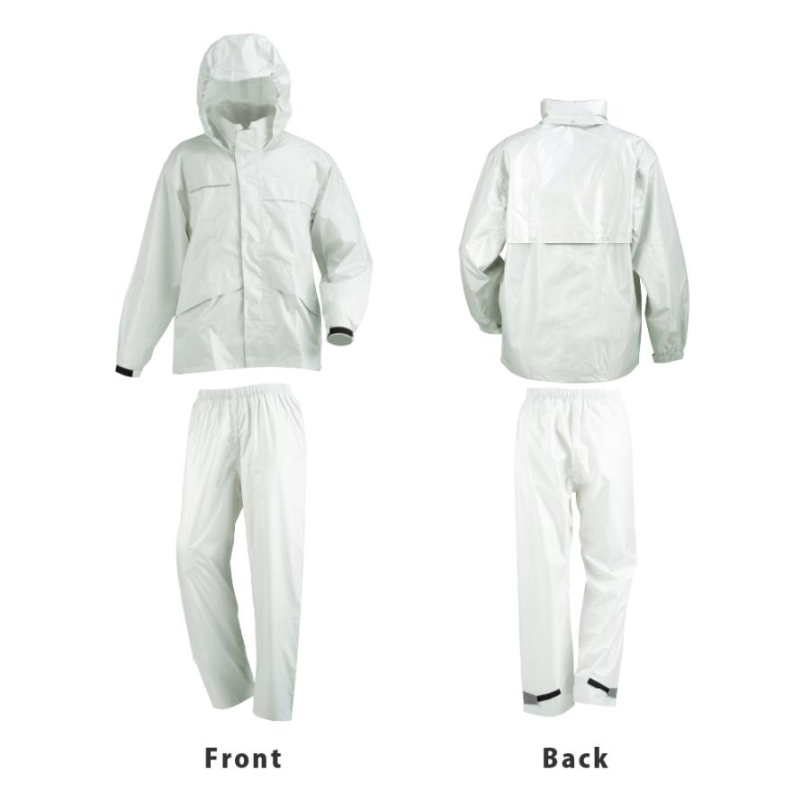 レインスーツ 上下 レインウェア メンズ レディース 防水 透湿 軽量 カッパ 雨具 登山 ゴルフ アウトドア 自転車 エントラント使用レインスーツ 7251 | カジメイク | 16