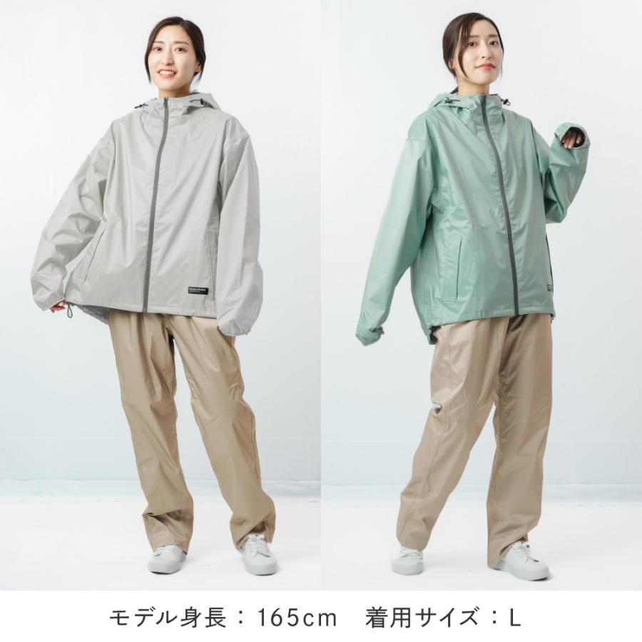 カジメイク レインウェア 上下 レディース 女性用 レインコート 自転車