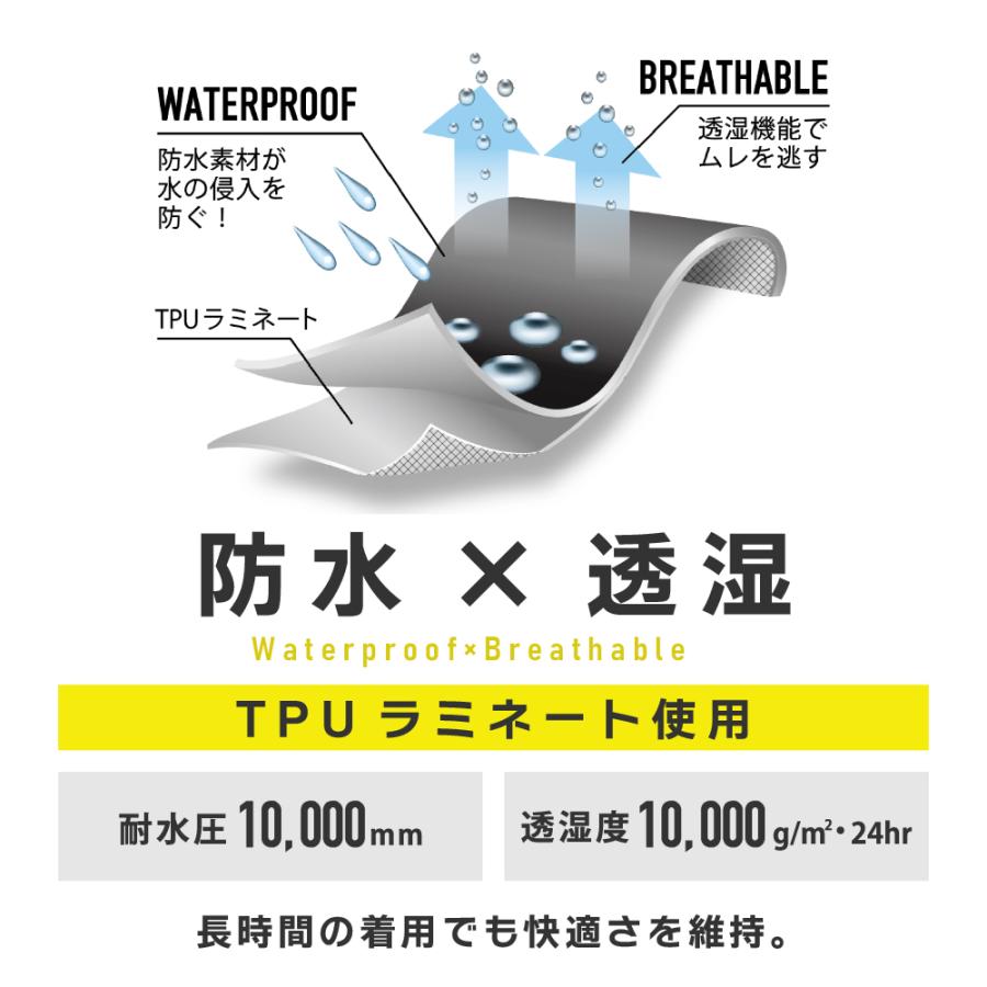 レインスーツ メンズ 上下 蒸れにくい ヘルメット対応 レインウェア レディース 登山 ゴルフ 雨具 自転車 通勤 通学 レインスーツエボリューション 7521 | カジメイク | 08