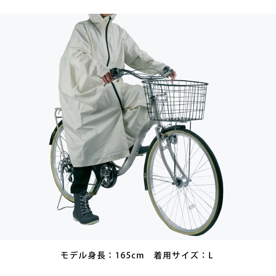 レインコート 自転車 リュック対応 メンズ レディース 防水 透湿 通学 通勤 リュック バッグイン 3WAYフード ヘルメット対応 梅雨 7591 バッグインレインコート | カジメイク | 11
