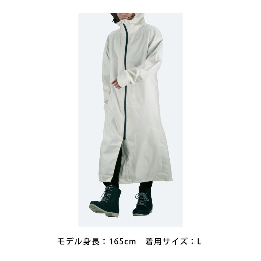 レインコート 自転車 リュック対応 メンズ レディース 防水 透湿 通学 通勤 リュック バッグイン 3WAYフード ヘルメット対応 梅雨 7591 バッグインレインコート | カジメイク | 13