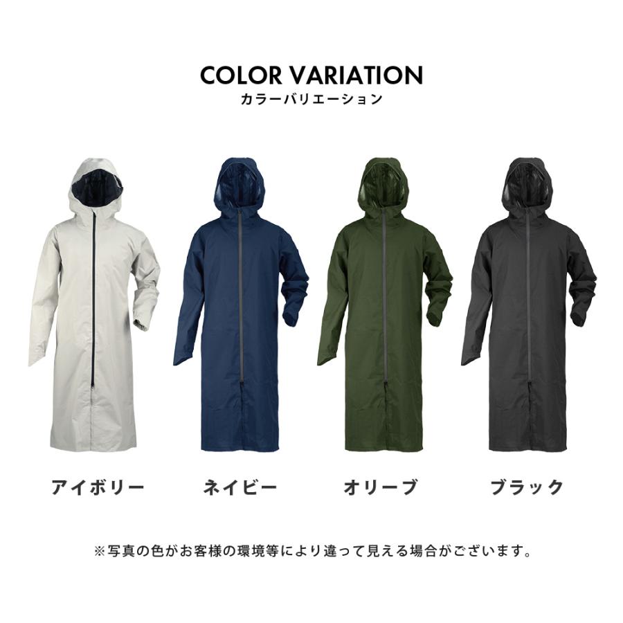 レインコート 自転車 リュック対応 メンズ レディース 防水 透湿 通学 通勤 リュック バッグイン 3WAYフード ヘルメット対応 梅雨 7591 バッグインレインコート | カジメイク | 09