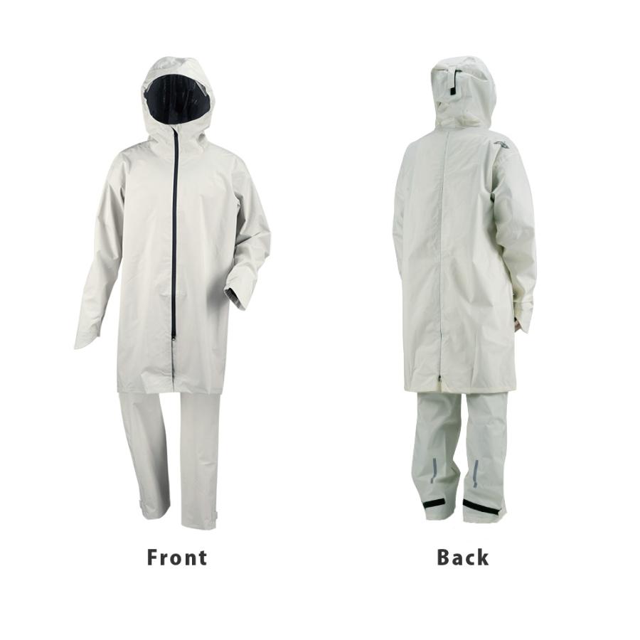 レインスーツ 自転車 リュック対応 メンズ レディース 防水 透湿 通学 通勤 リュック バッグイン 3WAYフード ヘルメット対応 梅雨 7592 バッグインレインスーツ | カジメイク | 10