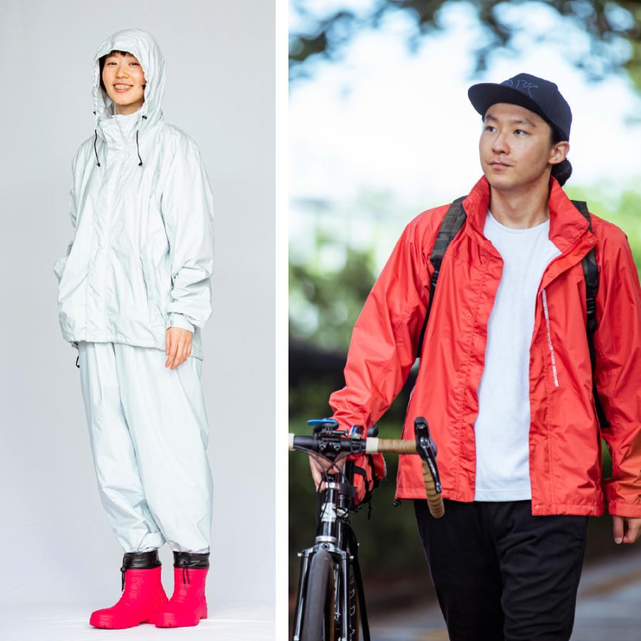 レインスーツ 上下セット メンズ レディース 軽量 蒸れにくい 透湿 レインウェア 釣り 登山 ゴルフ カッパ 雨具 自転車 ブリザテックレインスーツ 7740 | カジメイク | 18