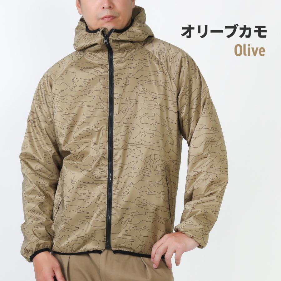 防寒着 メンズ アウター ジャンパー 中綿 キルト ブルゾン カジュアル プリント 作業服 作業着  冬用 暖かい あったか 8274 中綿ストレッチプリントパーカ | カジメイク | 14