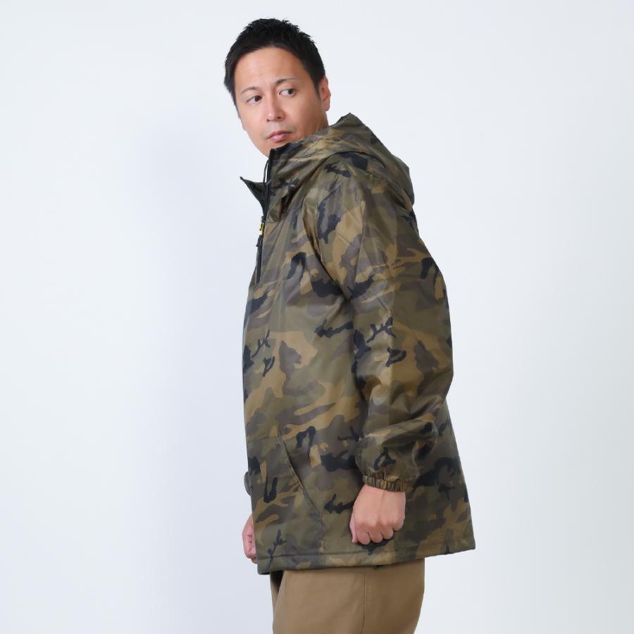 防寒着 メンズ アウター ジャンパー 中綿 キルト ブルゾン プリント 柄 作業服 作業着 防寒 冬用 暖かい あったかい 8330 プリントセミキルトヤッケNX | カジメイク | 17