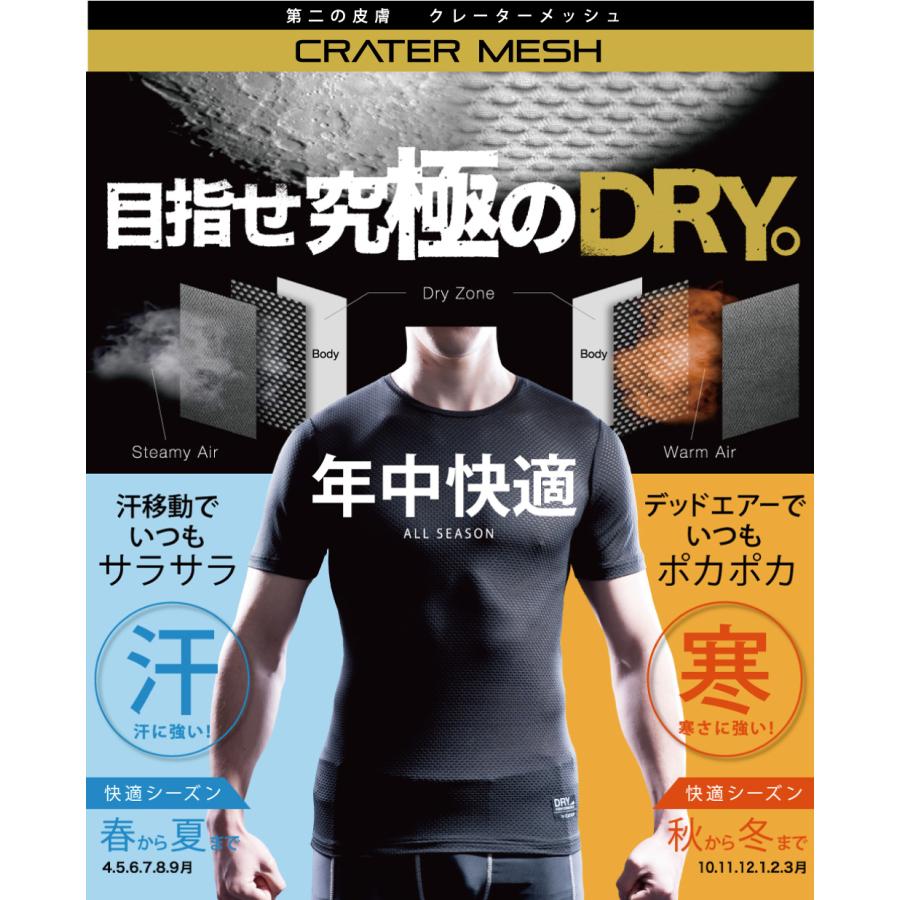 レギンス メンズ 7分丈 オールシーズン 秋冬用 保温性 夏用 通気性 べたつかない 作業 スポーツ インナー スパッツ クレーターメッシュパンツ7分丈 8825 | カジメイク | 03