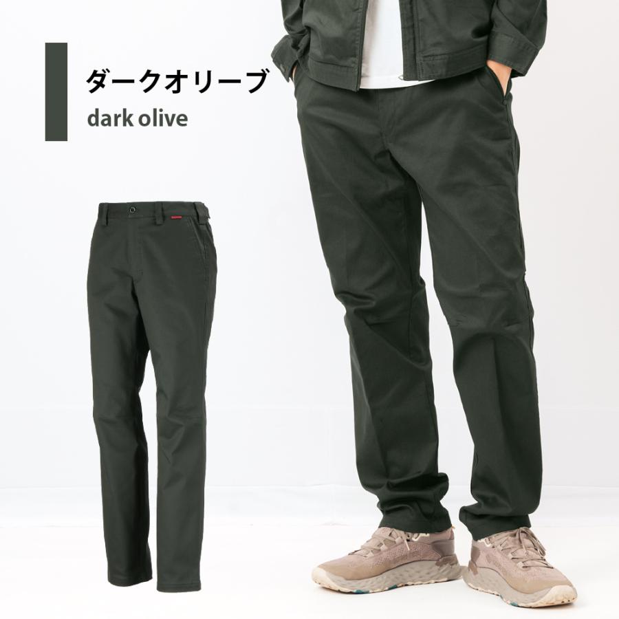 ワークパンツ メンズ ストレッチ 作業着 作業ズボン スラックス 作業服 ユニフォーム パンツ 長ズボン TCストレッチスラックス 6775 | カジメイク | 13