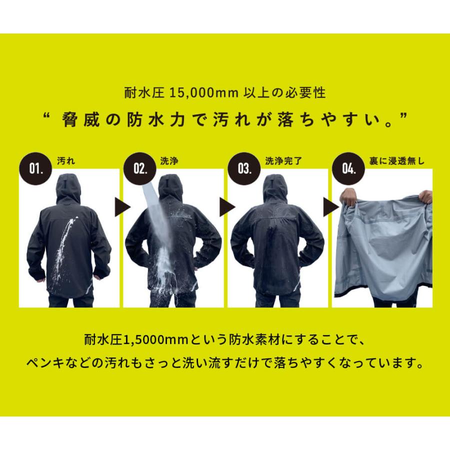 作業着 ズボン 作業服 ストレッチ メンズ 防水 撥水 透湿 ワークパンツ レインパンツ 通勤 アウトドア 男女兼用 6104 3レイヤー全天候型ワーキングパンツ | カジメイク | 07