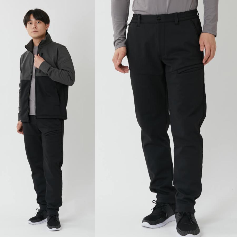 防寒パンツ 防寒着 メンズ 防風 暖かい ズボン 防風ズボン 防風パンツ 冬用  作業ズボン バイク ストレッチ 8344 防風ソフトシェルパンツ | カジメイク | 07