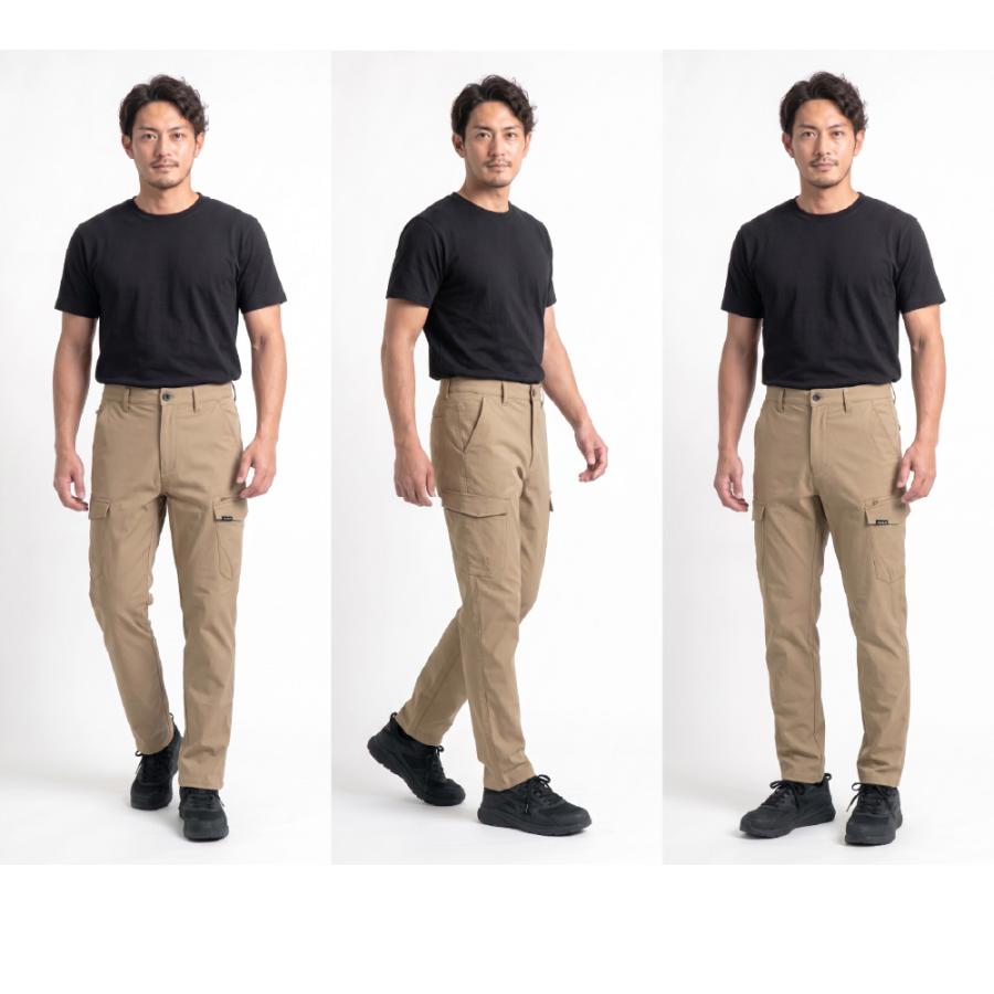 カーゴパンツ メンズ 防寒パンツ 裏起毛 ズボン ストレッチ 作業服 作業着 暖かい 冬 ボトムス アウトドア 激ラク防寒カーゴパンツ 8292 | カジメイク | 11