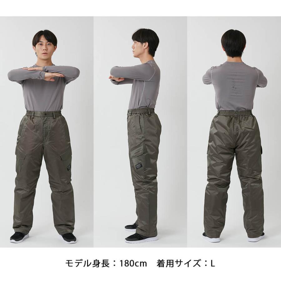 防寒パンツ 防寒着 メンズ ミリタリーパンツ 冬用 中綿 暖かい 防寒 ズボン 作業ズボン 作業着 8384 ウィンターソルジャーパンツ | カジメイク | 10