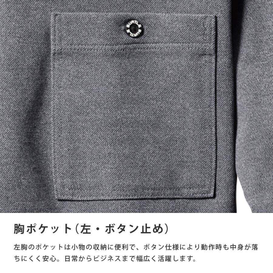 BURTLE バートル ポロシャツ 長袖 メンズ レディース 作業着 シャツ 吸汗速乾 ドライメッシュ UVカット ストレッチ 消臭 作業服 通年 665 長袖ポロシャツ | BURTLE | 07