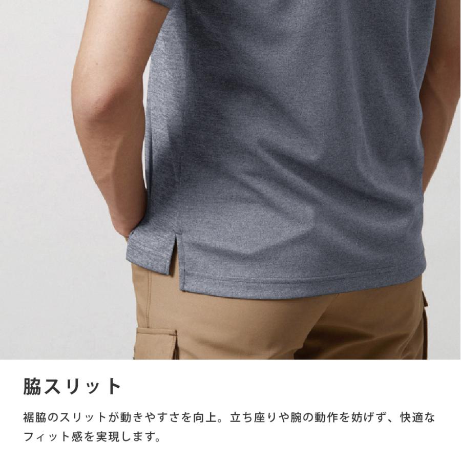 BURTLE バートル ポロシャツ 半袖 メンズ レディース 作業着 シャツ 吸汗速乾 ドライメッシュ 鹿の子 UVカット ストレッチ 消臭 作業服 通年 667 半袖ポロシャツ | BURTLE | 06