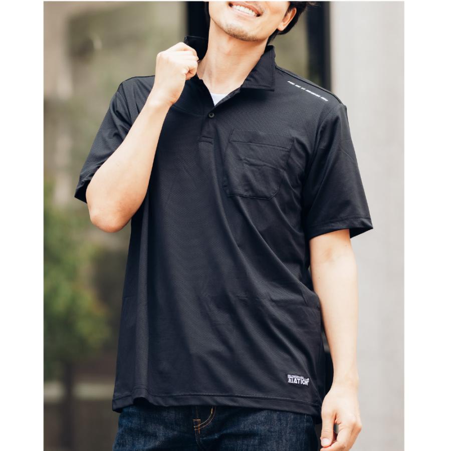 作業着 夏用 速乾 ポロシャツ 半袖 夏用 メンズ 遮熱 吸汗 消臭 クール 仕事用 仕事 ワークウェア 作業服 Newシェイドドライナー半袖シャツ 8843 | カジメイク | 16