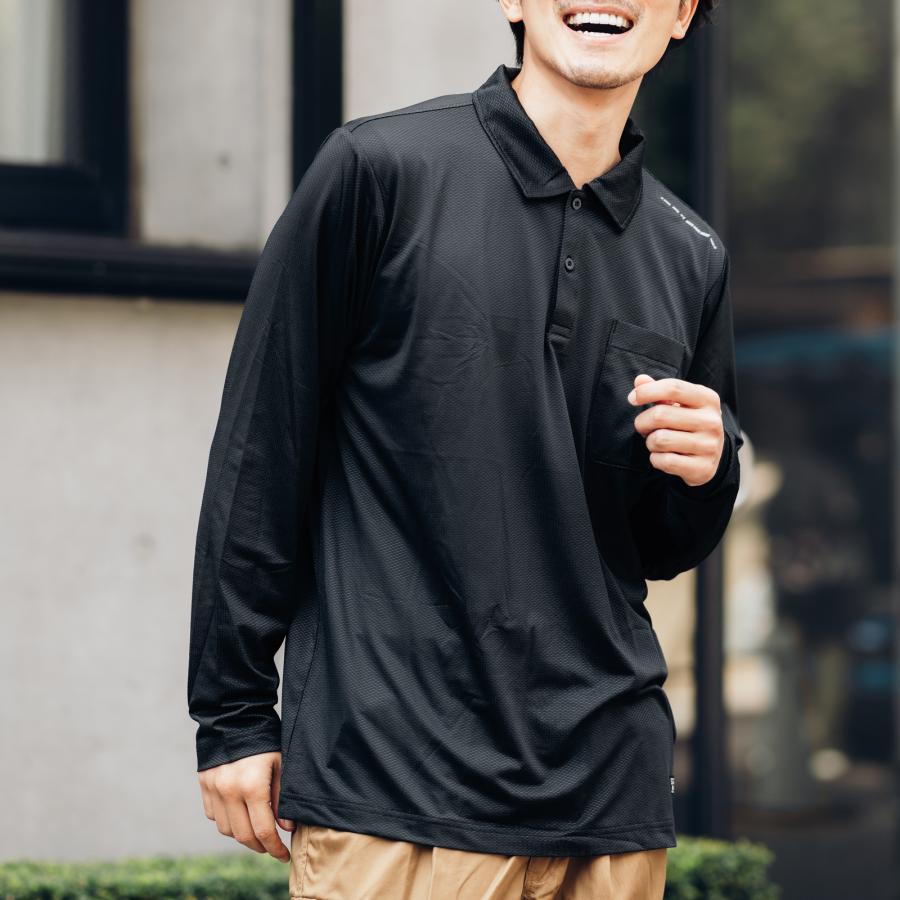 作業着 夏用 速乾 ポロシャツ 長袖 夏用 メンズ 涼しい 遮熱 吸汗消臭 仕事用 ワークウェア クールビズ 作業服 Newシェイドドライナー長袖シャツ 8842 | カジメイク | 17