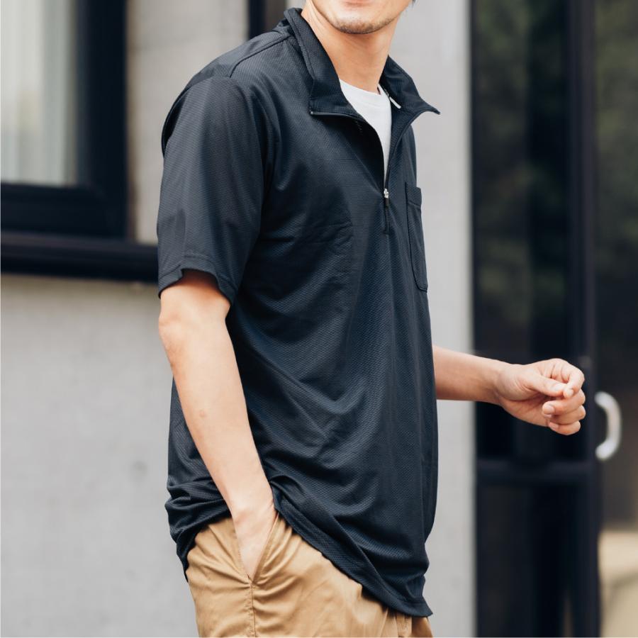 カジメイク 作業着 夏用 速乾 半袖シャツ メンズ 半袖Tシャツ